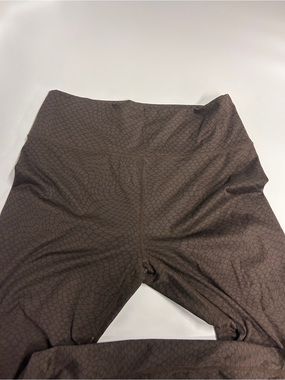 Fabletics Brown Textured High-Rise Leggings - Picture 2 of 3